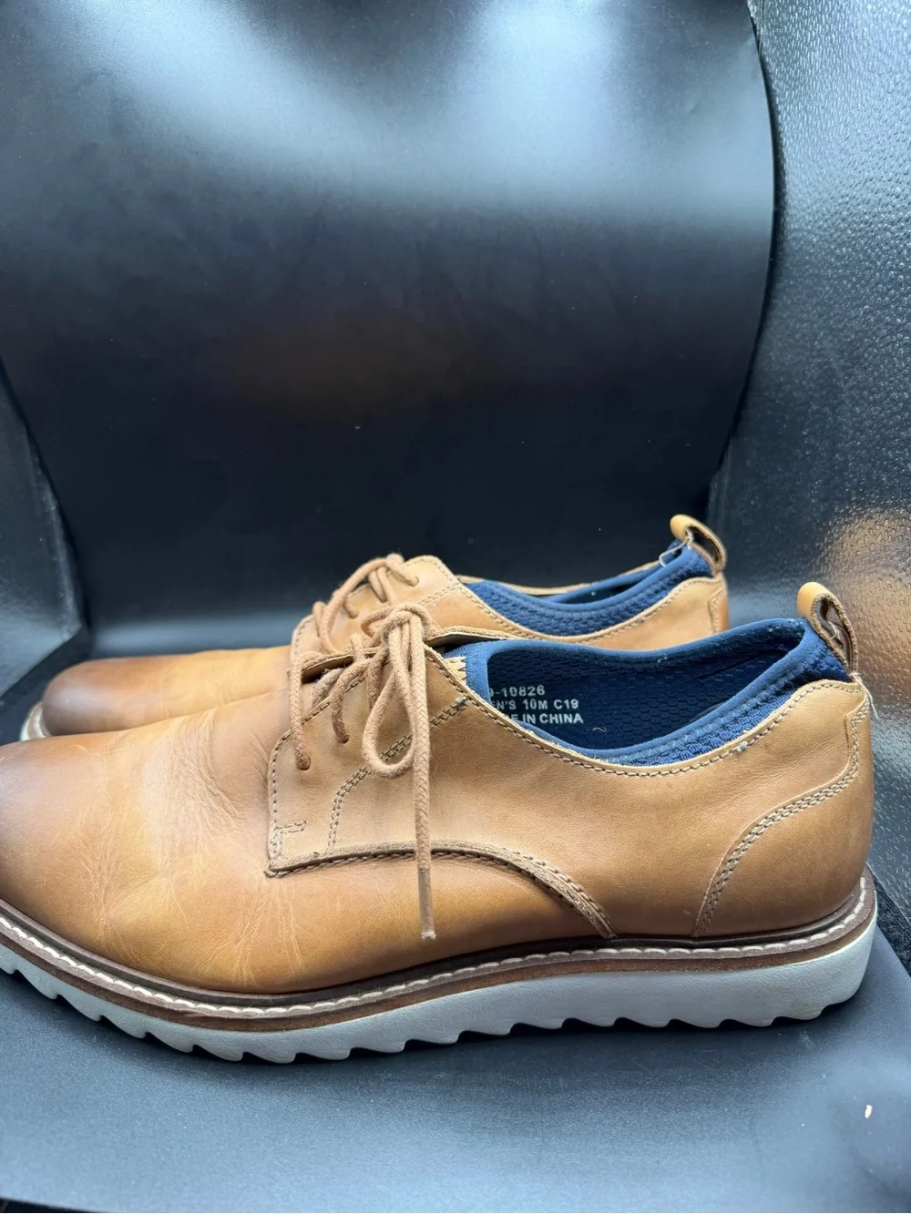 J. Murphy Men's Casual Lace-Up Leather Shoes - Tan